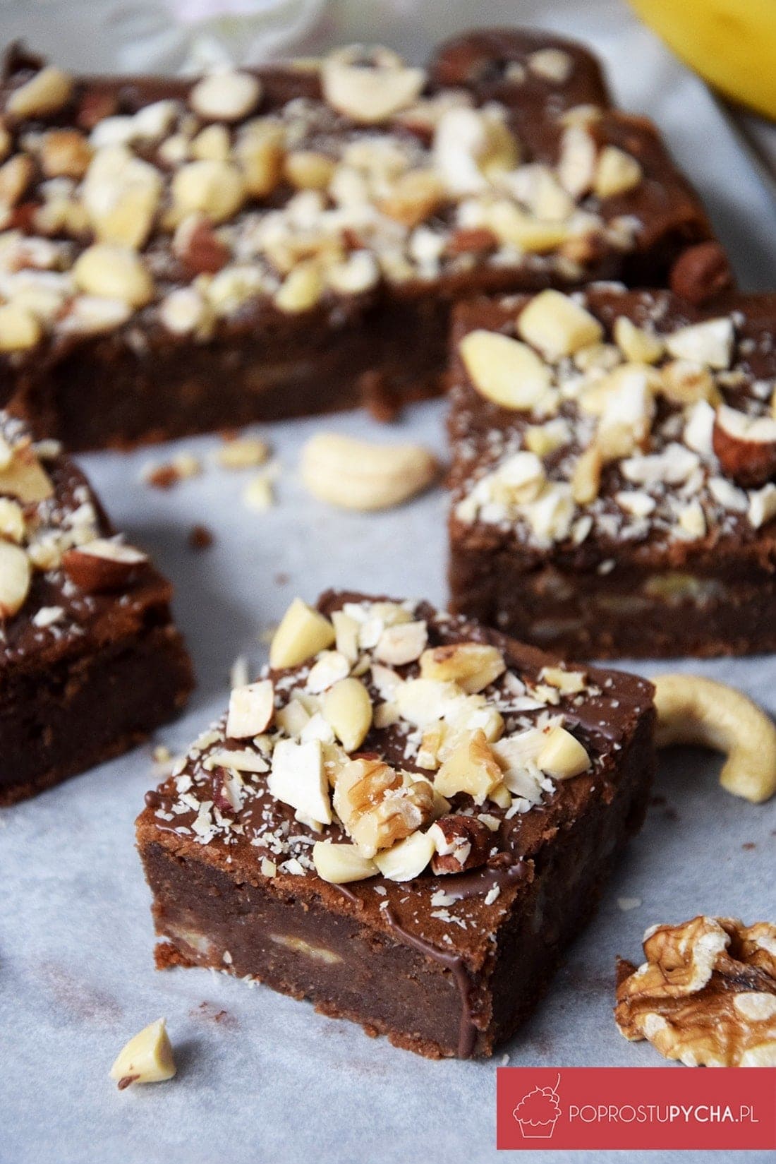 Fit brownie z bananami