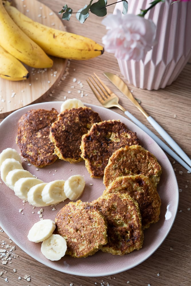 Placuszki bananowe fit