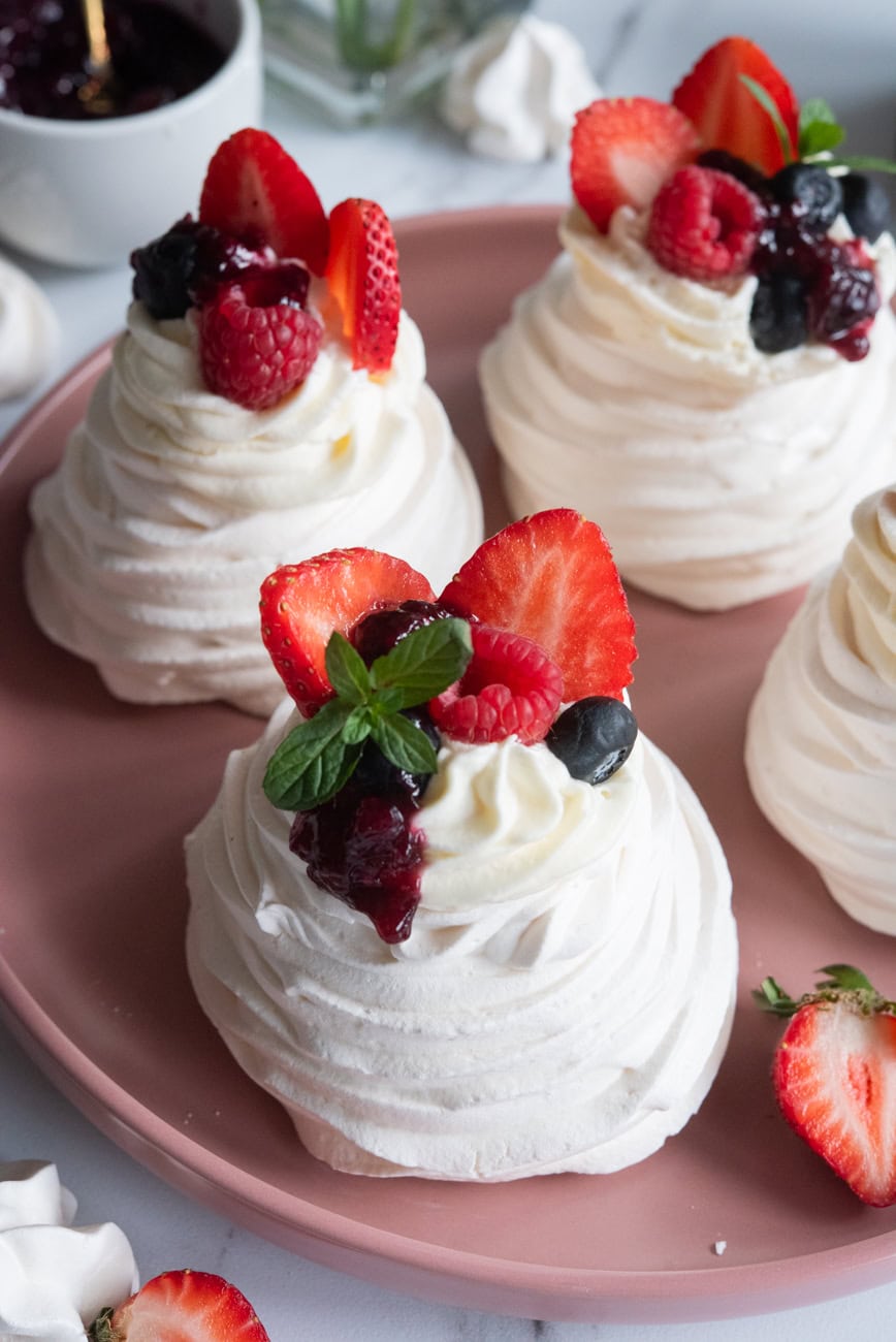 Mini pavlova z mascarpone
