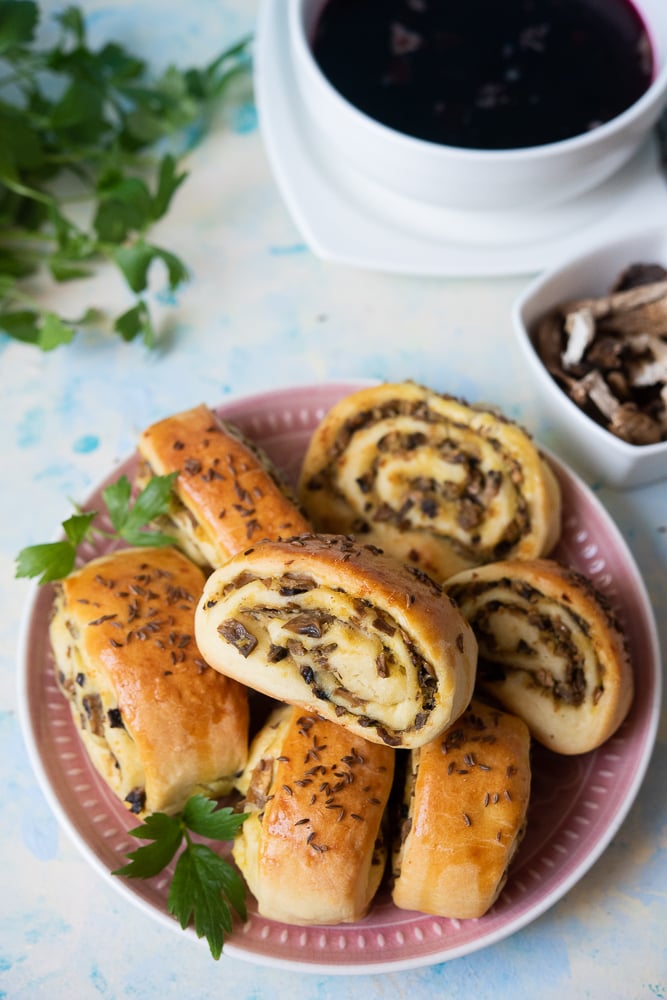 Paszteciki z pieczarkami