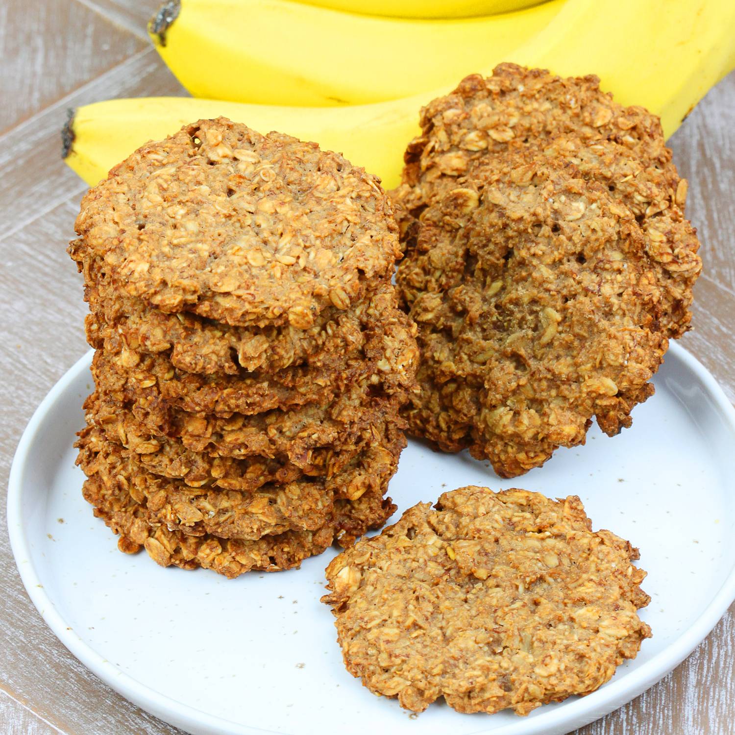 Ciastka owsiane z bananem