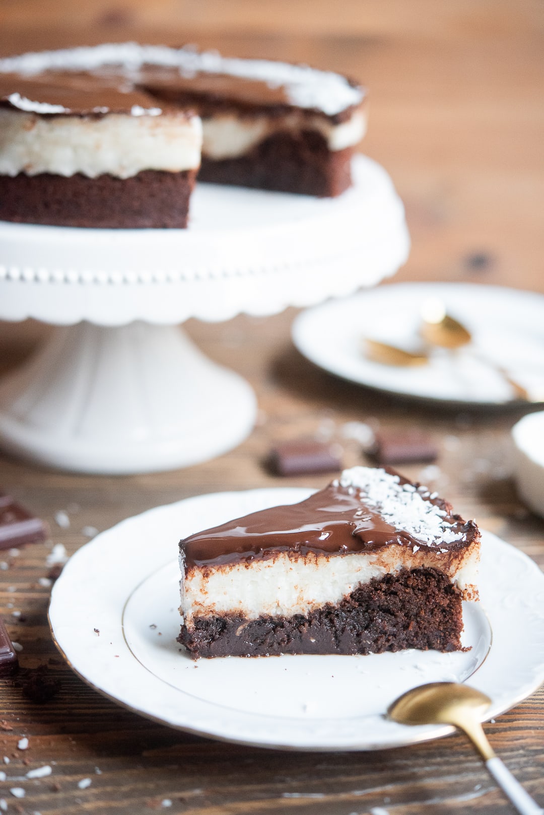 Wegańskie brownie bounty