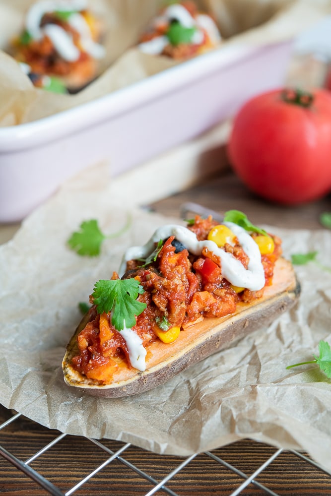 Faszerowane bataty (wegańskie)