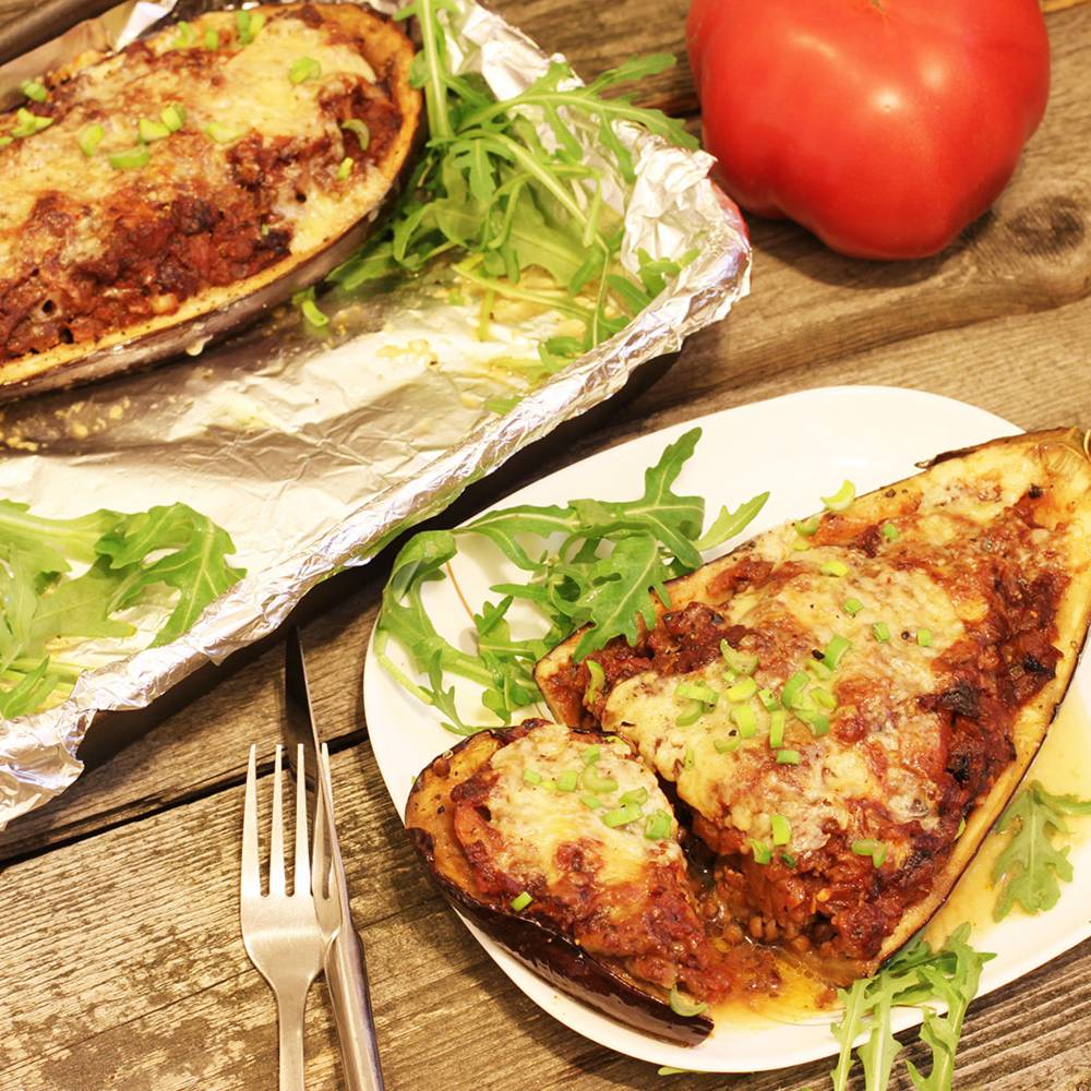 Bakłażan z soczewicą