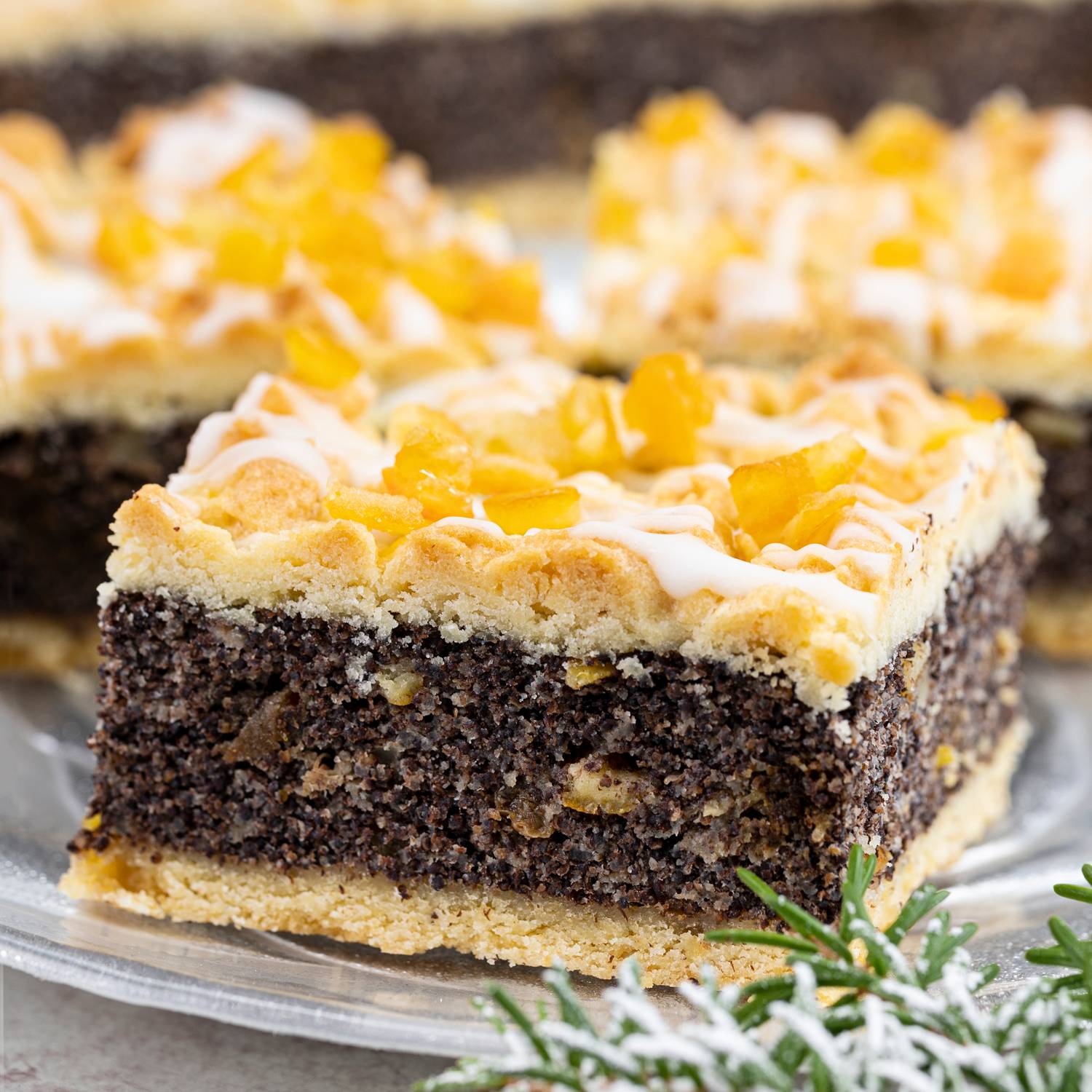 Makowiec na kruchym spodzie