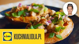 Faszerowane bataty (wegańskie) — wideo